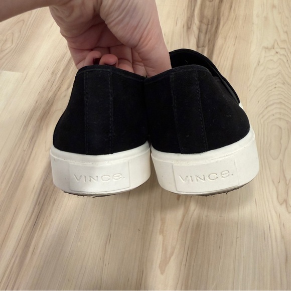 Vince Women’s Blair Slip-On Sneaker Black Suede Size 7.5 - Picture 8 of 12